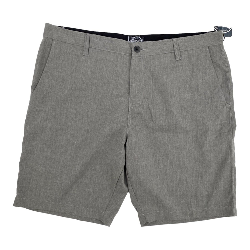Land & Sea Men's Shorts Gray Bermuda V6 High Performance Stretch Size 40